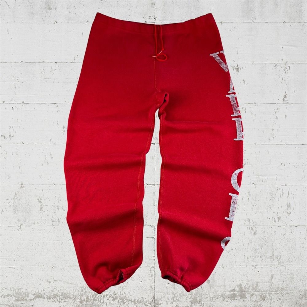 Vintage 90s Discus Athletic Sweatpants Men Large Red Warriors USA Gym Training